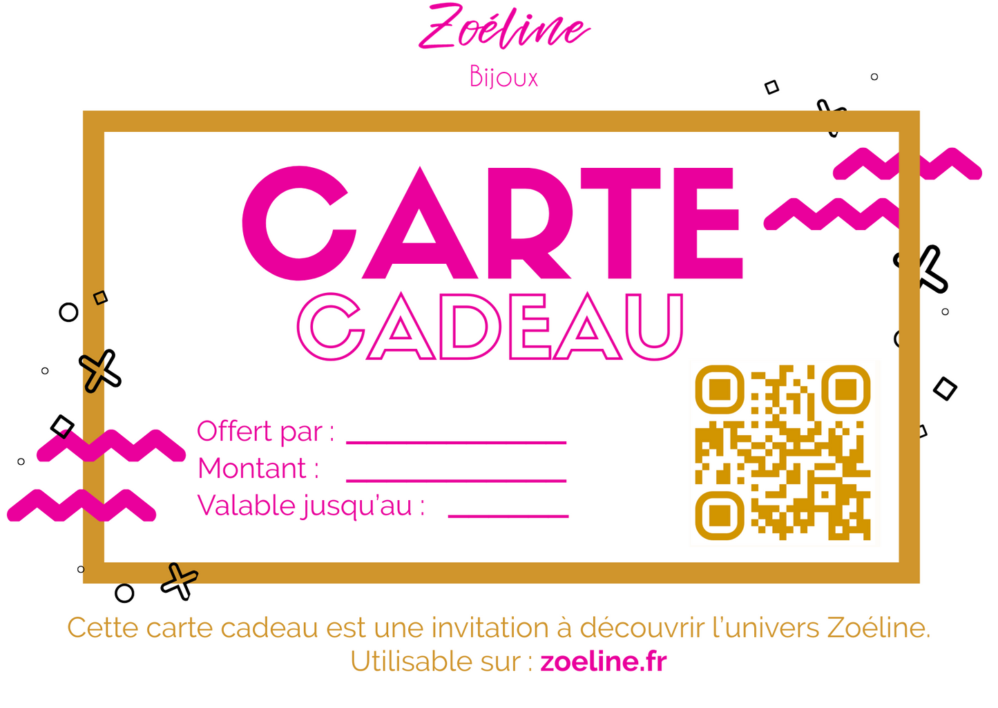 E-Carte cadeau Zoéline (envoi mail)