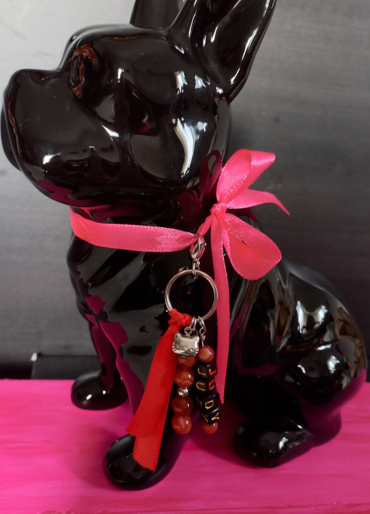 Bijou accessoire pour chien ou chat en pierres naturelles, à personnaliser — Zoéline