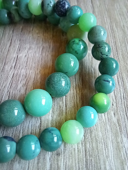 Bracelet jade australien naturel AAA, détail — Zoéline