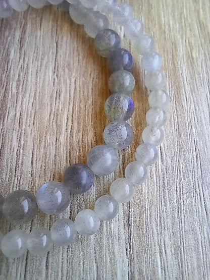 Bracelet labradorite naturelle AA, détail — Zoéline