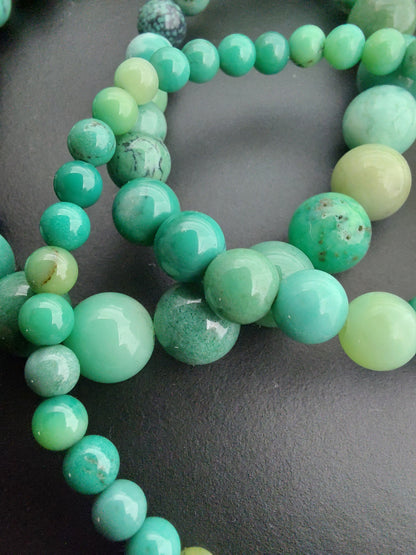 Bracelet jade australien naturel AAA, perles 4, 6 ou 8mm — Zoéline